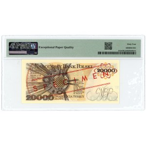 20.000 złotych 1989 - seria A 0000000 - WZÓR No 0816* - PMG 64 EPQ