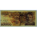20.000 złotych 1989 - seria A 0000000 - WZÓR No 0816* - PMG 64 EPQ