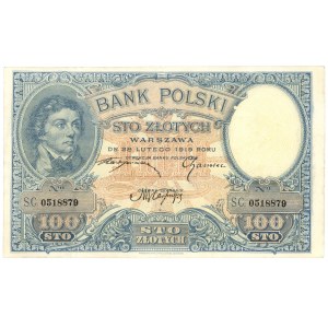 100 złotych 1919 - seria S.C.