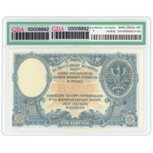 100 złotych 1919 - seria S.C. - GDA PZ 58