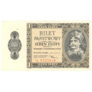 1 złoty 1938 - seria IŁ