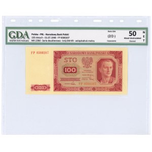100 złotych 1948 - seria FP - GDA 50 NET