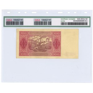 100 złotych 1948 - seria HE - GDA 40 NET