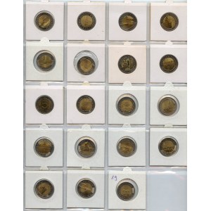 5 złotych (2014-2023) zestaw 19 sztuk