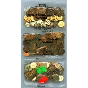 2 grosze (2004-2006) - Woreczki bankowe po 100 sztuk - 3 woreczki