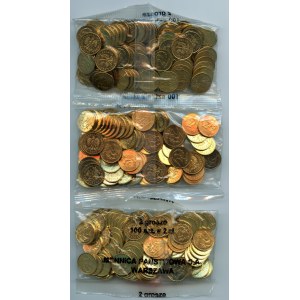 2 grosze (2004-2006) - Woreczki bankowe po 100 sztuk - 3 woreczki