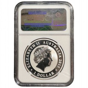 AUSTRALIA - 1 dolar 2015 KOOKABURRA - NGC MS 69