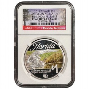 USA 1 dolar Floryda - 2014 - NGC PF 69 Ultra Cameo