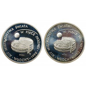 1.000 złotych 1988, Włochy 1990, PRÓBA srebro - zestaw 2 sztuk monet
