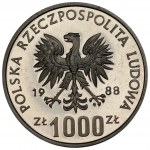 1.000 złotych 1988, Włochy 1990, PRÓBA srebro - zestaw 2 sztuk monet