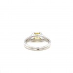 14K WHITE GOLD RING 3.36 GR CENTRAL STONE: 1.00 CARAT DIAMONDS - RNG40407