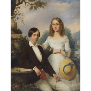 Artysta nieokreślony (XIX w.), Portret pary młodych ludzi