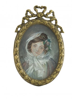 Barbara Pisarczyk-Niezgoda (1931-2019), Miniatura z portretem Marii Szymanowskiej