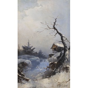 Gabriele Bartolomeo Casessi (1840-1900), Winter Landscape