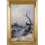 Gabriele Bartolomeo Casessi (1840-1900), Winter Landscape
