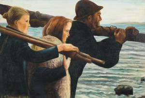 Wincenty Trojanowski (1859-1928), Rodzina rybaków, 1925