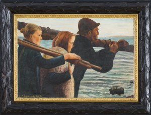 Wincenty Trojanowski (1859-1928), Rodzina rybaków, 1925