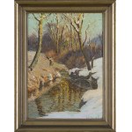 Paul Weimann (1867 Wrocław -1945 Jelenia Góra), River in Winter