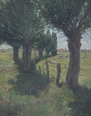 Franz Richter, Pejzaż wiejski, 1920