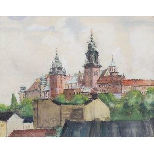 Artysta nieokreślony (I poł. XX w.), Widok na Wawel