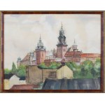 Artysta nieokreślony (I poł. XX w.), Widok na Wawel
