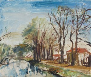 Stanisław Chlebowski (1890 Braniewo - 1969 Gdańsk), Kanał Raduni w Pruszczu Gdańskim, 1930