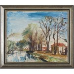 Stanisław Chlebowski (1890 Braniewo - 1969 Gdańsk), Radunia Canal in Pruszcz Gdański, 1930