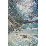 Józefa Wnukowa (1911 Warszawa - 2000 Sopot), Mount Maunganui z cyklu „Podróże”
