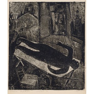 Ryszard Stryjec (1932 Lipniszki k. Lidy-1997 Gdańsk), Wnętrze, z cyklu Wnętrza, 1961