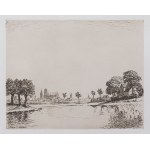 Berthold Hellingrath (1877 Elbląg - 1954 Hannover), Panorama Gdańska od strony Motławy