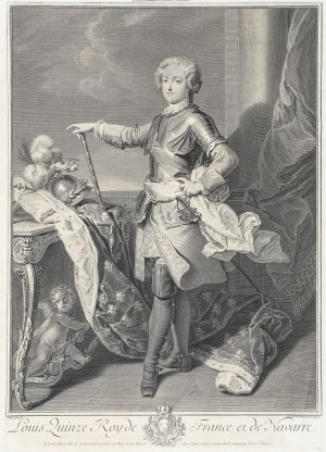 Nicolas de Larmessin III (1684 - 1753), Louis Quinze Roi de Franceet de Navarre