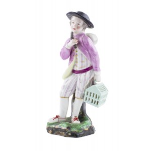 Figurka ptasznika, Höchst, Niemcy, XVIII w.