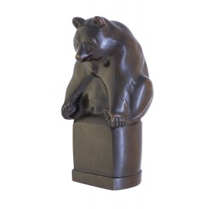 Figure of a bear, WKC Vienna, designed by W. Plum, ca. 1918