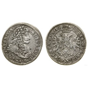 Austria, 3 krajcars, 1698 CK, Kutná Hora