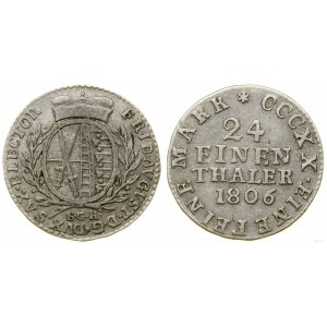 Niemcy, 1/24 talara, 1806 SGH, Drezno