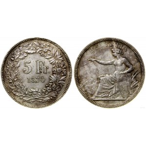 Suisse, 5 francs, 1874, Berne