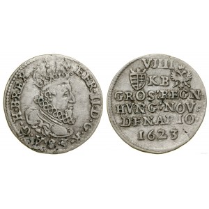 Węgry, 9 denarów (grosz), 1623 KB, Kremnica