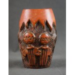 Bolek and Lolek vase, Bochnia, 1960s.