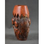 Bolek and Lolek vase, Bochnia, 1960s.