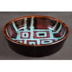 Platter with sticker from Cepelia, signed K.K. 1970s.