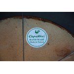 Platter with sticker from Cepelia, signed K.K. 1970s.