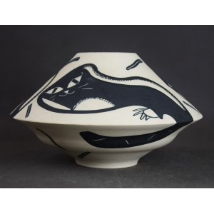 Vase Cats, Helena and Lech GRZEŚKIEWICZ, Warsaw, 1960 Unique