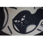Vase Cats, Helena and Lech GRZEŚKIEWICZ, Warsaw, 1960 Unique