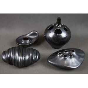 Set of 4 ceramic molds, Tomaszow Mazowiecki Cooperative, 1960s.
