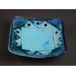 Square platter with Cepelia sticker, 1979.