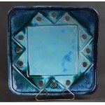 Square platter with Cepelia sticker, 1979.