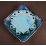 Square platter with Cepelia sticker, 1979.