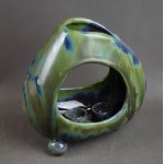 Candle holder, Stanislaw TWORZYDŁO, Warsaw, 1960s. Unique