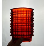 Optical Vase, Jan Sylwester DROST, Ząbkowice Steelworks, 1970s.