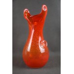 Vase avec boutons, verrerie de Tarnowiec, années 1970.
